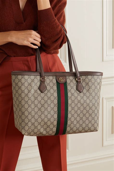 gucci stripe handbag|Gucci ophidia tote bag.